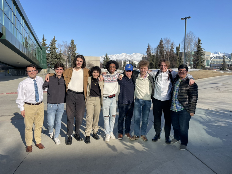 Members of the Warren Debate Union at the University of Alaska Anchorage