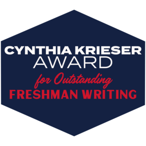 Cynthia Krieser Award for Outstanding Freshman Writing